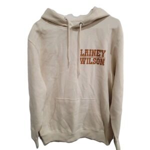 Lainey Wilson Exclusive Tan Hoodie Size L Country Music Tour Merch Pullover NWOT